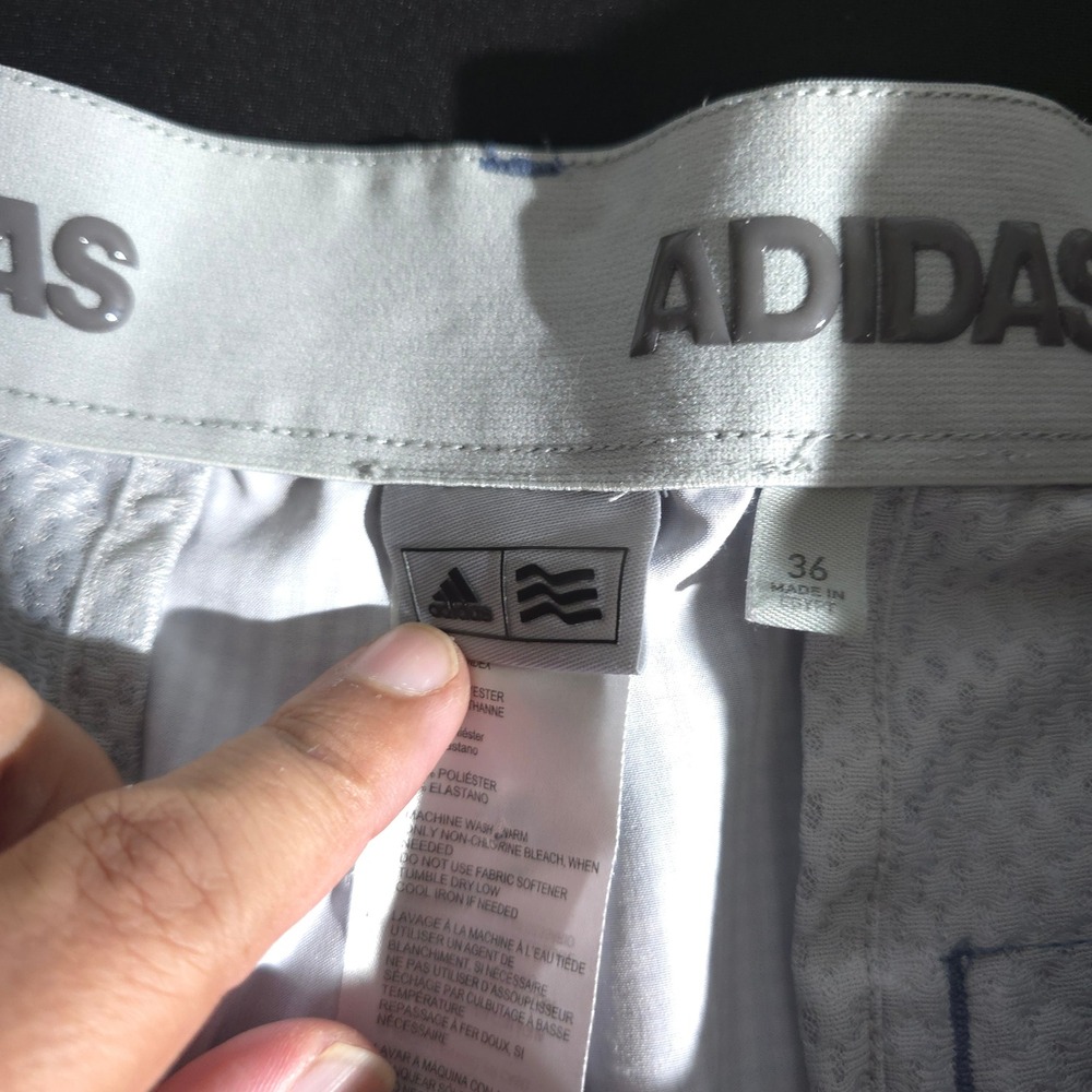 Adidas Golf Shorts Mens Size 36 Gingham Athletic Casual Lightweight Waistband‎ - Picture 10 of 15